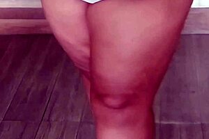 doesn't my chubby beauty's huge tits in fishnet and shaved pussy tempt you?