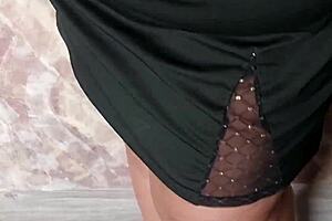 doesn't my chubby beauty's huge tits in fishnet and shaved pussy tempt you?