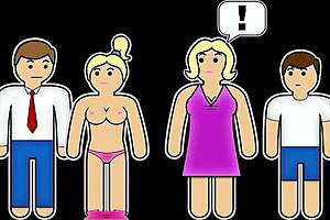 bold milf spills skin care secrets then rides family boy hard
