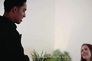 messenger pounds secretary slut in boss bed during his vacation