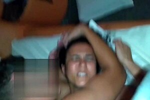 hotwife rides friends raw cowgirl while cuck hubby stays home