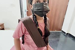 What if boyfriend's monster cock wrecked Indian college girl's tight pussy?