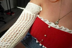 nia bleu unwraps christmas gift by riding stepdad's cock sloppy cowgirl style