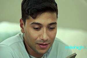 Busty milf tempts shy guy into hot family wager fuck