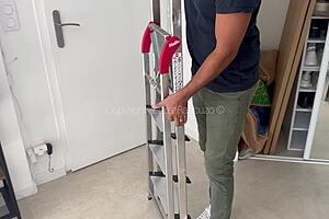 french housewife traps technician for brutal doggystyle pounding by huge cock