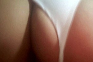 wife rides huge dildo buttplug mimicking double anal penetration