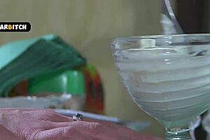 damn that nasty milf pounds young guy then licks cum off ice cream