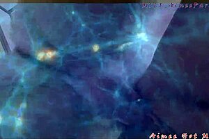 Redhead Milf Aimee Delivers Creampie in Fishnets