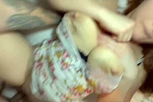 Busty redhead stepmom catches my jerk off frenzy