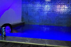 brazilian stepmom naked shower fucked hard by stepson