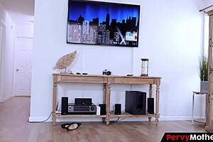 curious stepson spies stressed stepmom allesandra snow stroking wet pussy pov