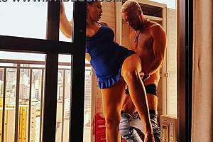 boss called for cabinet fix but craved balcony ass pounding didn't she?