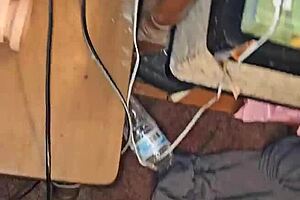 thick redhead milf indulges foot fetish with cum dripping on toes