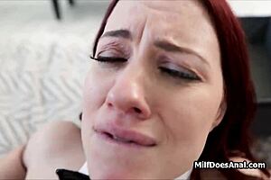 milf bunny outfit begs for deep anal