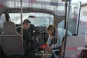 Bus driver takes two hot passengers after breakdown freeuse style