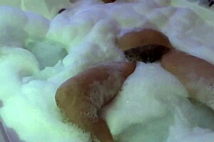 motel bikini tease heads to jacuzzi as stepbrother strokes watching closely