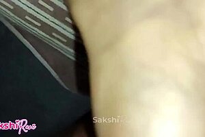 Cum blasts Indian village girl's face in tight pussy pounding