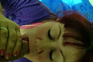 cumming an sucking tonimari finds big cock deep in forest woods