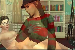 female freddy krueger nightmare anal fucks teen on interracial sex street pov