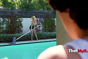 lonely curvy neighbor housewife does nude chores thatmylf