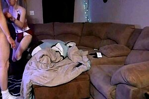 a and c back at hotel with big tits wife blowjob cumshot