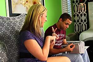 Sarah Jay Lya Pink bisexual blondes swap creampie on face