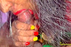 Stepsis slurps stepbro cock, craves hot cum mouthful?