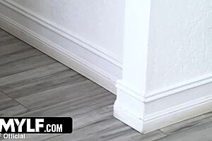 A hot threesome finally bonds me with stepdaughter in free use shower play