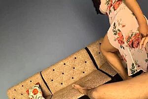 Mi hermanastro me folla duro en el depa nuevo con su verga gruesa recordando viejos tiempos calientes