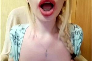 elzakom's sweet blonde bimbo teen sucks monster cock in cage?