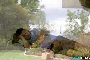 SUCCULENT BIG TIT MILF ALENA CROFT DEEPTHROATS COCK!