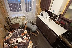 mature arab stepmom cleans floor takes tight anal pounding