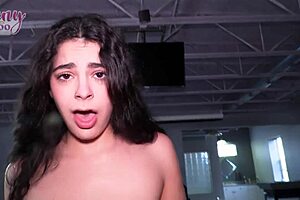 Angel gostosa teases stepdad's cock with thick ass creampie pov