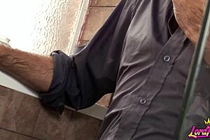 shower fuck how romana ryder relieves husband's stress with big cock