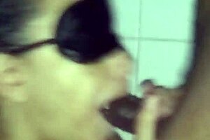 brook starr gags deep on blindfolded bbc in shower