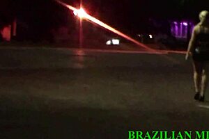 Whoa, Mirela Mansur's fat ass gets fucked by three strangers in Sao Paulo tunnel - full vid on Red Sheer!