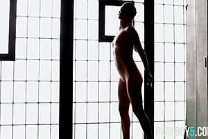 Wanna see two brunette playboy models strip naked?