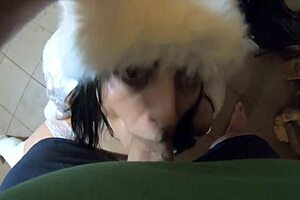 preview: snow white milfycalla takes cum deep in her slutty pussy