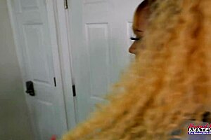 petite blonde teases juicy tits wet pussy vibrator play