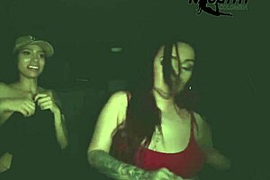 street game turns horny with latina milf friend outdoors