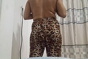 Step-cousin enjoys relaxing massage on chest and private area leading to climax.