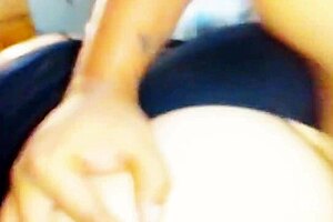 70-year-old mature takes deep anal creampie from young stud  