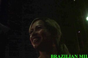 Whoa, Mirela Mansur's fat ass gets fucked by three strangers in Sao Paulo tunnel - full vid on Red Sheer!