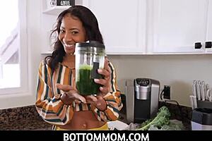 bottommom ebony milf stepmom september reign tastes stepson big white dick pov