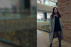 Jeny Smith hot milf teases young guy in fitting room taxi flashing