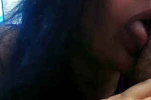 milla santiago blows delivery guy begs raw cumshot mouth no condom