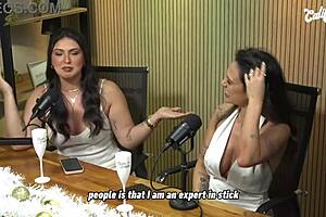 three busty latina milfs steal california tv interview