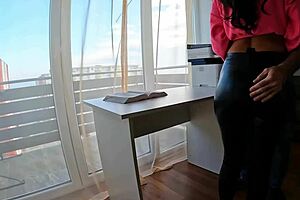 roommate seduces me during study session for quick fun