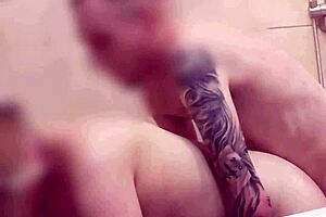 quick bath turns into passionate doggystyle fuck with redhead wife