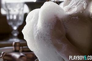 Wanna see two brunette playboy models strip naked?